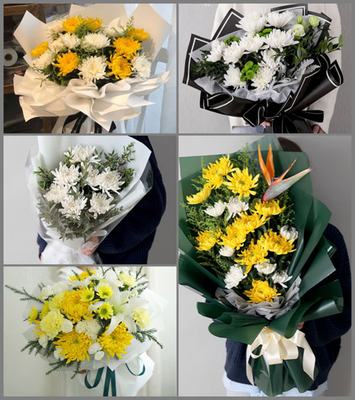 山东德州禹城市十里望镇白事花束代送